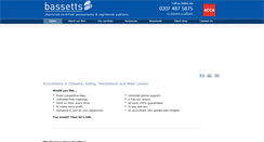 Desktop Screenshot of bassetts-accountants.com